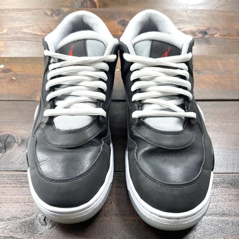 Nike Air Jordan 4 RM Black Metallic Jumpman Sneakers Men's Size US 12 EUR 46 - Picture 3 of 16